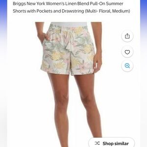 Briggs Linen Blend Shorts- Size M